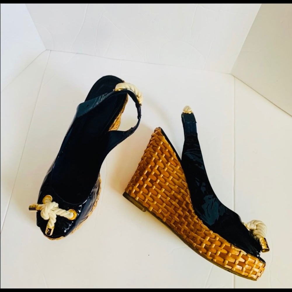 Tory Burch Shea Navy Wedge
